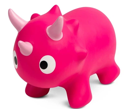 Skoczek dzieciecy stacjonarny Toyz by Caretero 2 w 1 Dinu Pink TOYZ-20842 (5908310397856)