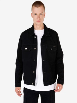 Джинсовая куртка мужская Colin's CL1070647DN43669 S Черная (8684112299495)