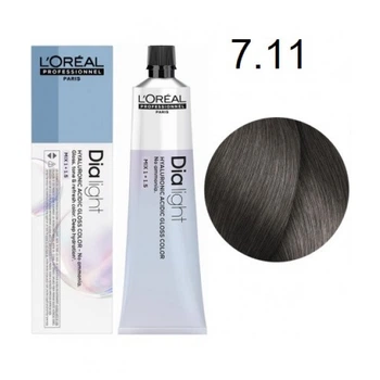 Краска L'Oreal Professionnel Dia Light(Ash Series) - 7.11 Блондин пепельный интенсивный-60мл.