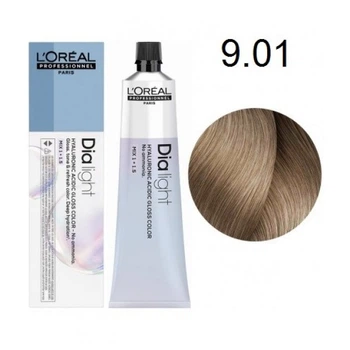 Краска L'Oreal Professionnel Dia Light (Ash Series) - 9.01 Очень светлый блондин натуральный пепельный-60мл.