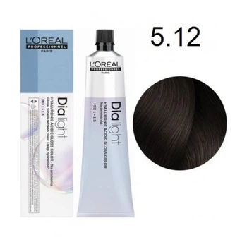 Фарба L'Oreal Professionnel Dia Light(Ash Series) - 5.12 Світлий шатен попелястий ірис-60мл.