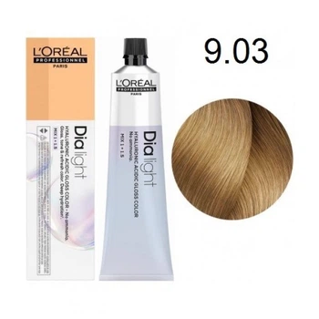 Краска L'Oreal Professionnel Dia Light (Gold & Copper & Red Series) - 9.03 Очень светлый блондин натуральный золотистый-60мл.