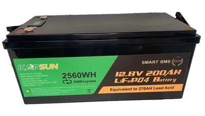 Акумулятор для ДБЖ/інвертора LiFePO4 KAPSUN SCLFP-12.8-200 12.8V 200Ah 2.56KWh 2560Wh (BMS100) пластиковий корпус