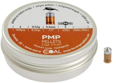 Пули Coal PMP 4.5мм, 0.52г, 150шт