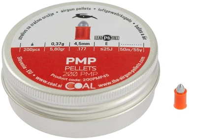 Пули Coal PMP 4.5мм, 0.37г, 200шт