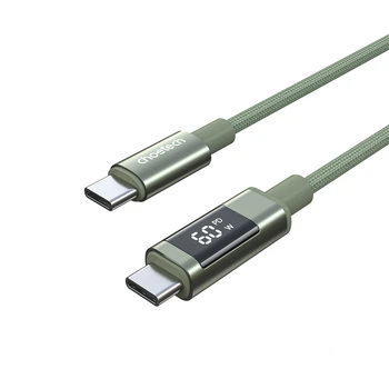 Kabel CHOETECH PD60W USB‑C to USB‑C Digital Display 1.2 m Nylon Green (6932112112231)
