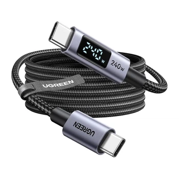 Кабель USB-C Ugreen L530 Power Delivery 240W, 480Mbps, 2м (чорний) (65867)