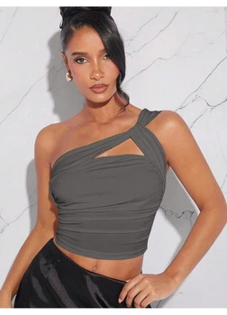 Топ SHEIN XS Серый sz2402291144133133