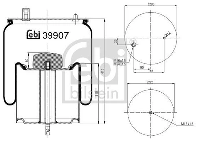 Подушка амортизуюча Febi 39907