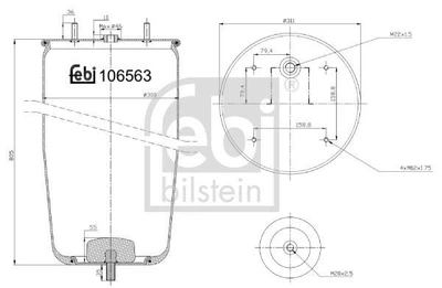 Подушка амортизуюча Febi 106563