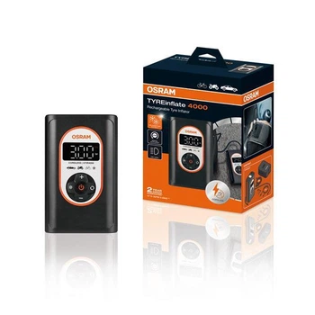 Компресор автомобільний акумуляторний Osram Recharge Tyre іnflat FS1 OSR OTіR4000, 12 V, 0.6 шланг OTIR4000