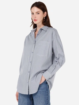 Рубашка хлопковая женская Colin's CL1070293INV XS-S Indigo (8684112307527)