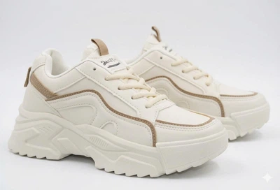 Кроссовки женские демисезонные Lilin shoes 9856-7 40 (24 см) бежевые