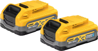 Набір акумуляторних батарей для інструментів DeWalt PowerStack XR 3.5 Аг 18 В 2 шт. (DCBP318S2-XJ)