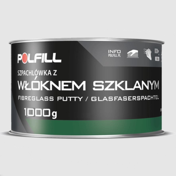 Шпатлевка со стекловолокном Polfill 200 г с отвердителем (64569)