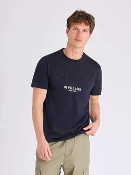 Футболка хлопковая мужская U.S. Polo Assn 11T0118-2X00A(Black) L Черная (786662625699)