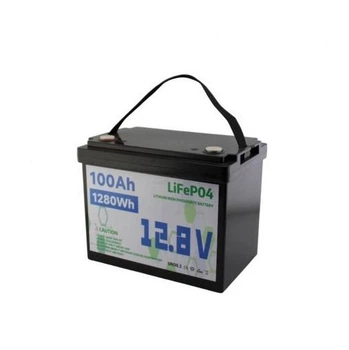 Аккумуляторная батарея LiFePO4 12.8V 100Ah 1280Wh черная для солнечных панелей электротранспорта и резервного питания литиевая (12.8V 100Ah)