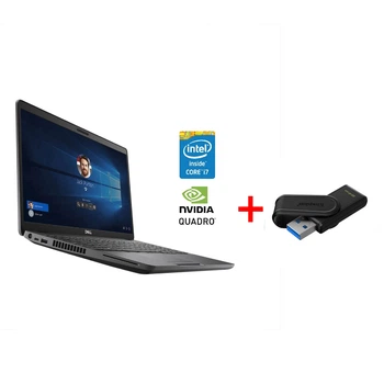 Мобільна робоча станція Б-клас Dell Precision 3541 / 15.6" (1920x1080) IPS / Intel Core i7-9850H (6 (12) ядер по 2.6 - 4.6 GHz) / 16 GB DDR4 / 512 GB SSD / nVidia Quadro P620, 4 GB GDDR5, 128-bit / WebCam / Win 11 Pro б/в + Подарунок Флеш-накопичувач 64GB