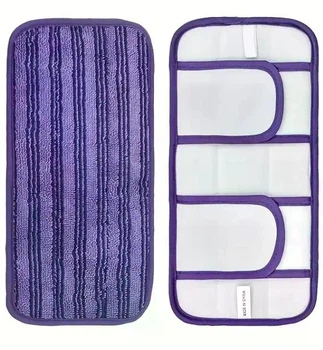 Багаторазова мікрофібра для швабри Swiffer на липучках / фіолетова (14 см x 28.5 см)