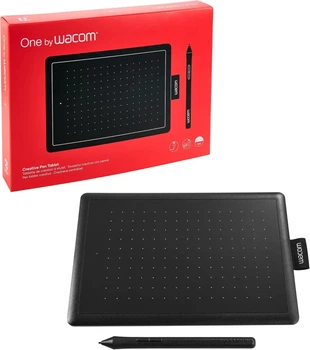 Графічний планшет One by Wacom Small (CTL-472-N) Чорно-червоний (101941314)