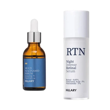 Набор Hillary Night Pore Minimizing & Intensive Care для сужения пор и ночного ухода