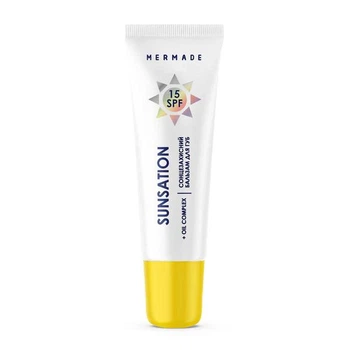 Солнцезащитный бальзам для защиты и увлажнения губ Mermade Sunsation SPF 15 с ароматом сочного манго 10 г