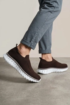 Слипоны мужские Fashion коричневые 347284_42 (26.5 см)