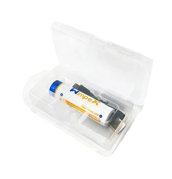 Аккумулятор 18650 Wimpex WX1435 USB подзарядка литиевый 4200 мАч 3.7В