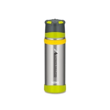 Термос Thermos Mountain 500мл сріблястий з подвійною пробкою та вакуумною ізоляцією для подорожей і туризму 150072