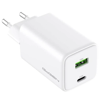 Мережевий зарядний пристрій GoGEN ACHPDQ265, 1x USB-C PD 65W + 1x USB-A 18W
