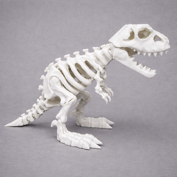 Подвижный скелет Тираннозавра – Tyrannosaurus Rex 20х10х10 см белый