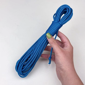 Шнур Paracord 550 3,5мм 10 м паракорд для браслетів, брелоків, нашийників синій (79500011)