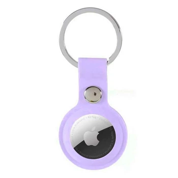 Брелок для AirTag Silicone Key Ring, Ліловий - 716996