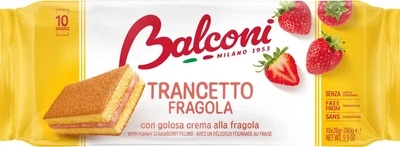 Бісквіти Balconi Trancetto Fragola з полуничним кремом 280 г