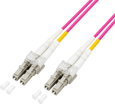 Patchcord Techly LC/LC Multimode 50/125 OM4 10 m Violet (ILWL D5-LCLC-100/OM4)