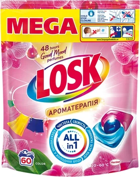 Капсули для прання Losk Power Caps Ароматерапія 60 шт (9000101850598)