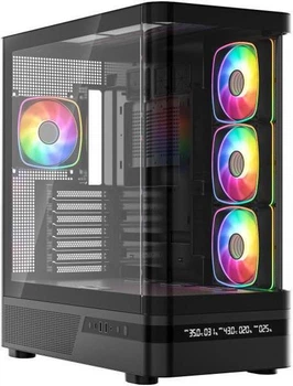 Modecom VOLCANO AQ200 ARGB MIDI BLACK (MC-A-AQ200-4FA-B)
