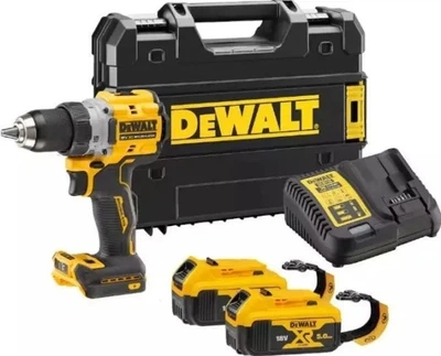 Дриль-шурупокрут акумуляторний DeWalt 18 V XR з 2 акумуляторами 5 Ah (DCD800P2LRT-QW)