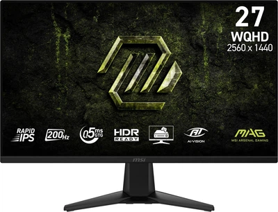 Монитор 27" MSI MAG 275QF E20 (MAG 275QF E20) Rapid IPS 200Hz 2560x1440 Black