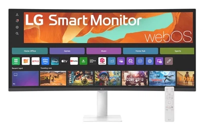 Монитор 34" LG SMART 34U601SA-W (34U601SA-W.AEU) IPS 60Hz 3440x1440 Curved White