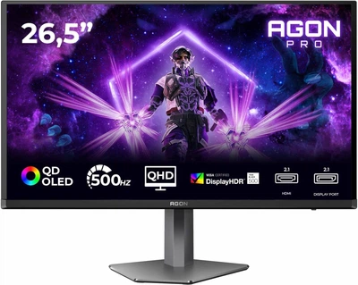 Монітор 26.5" AOC AGON PRO AG276QKD2 (AG276QKD2) QD-OLED 500Hz 2560x1440 Black