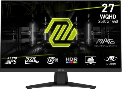 Монитор 27" MSI MAG 274QF X24 (MAG 274QF X24) Rapid IPS 240Hz 2560x1440 Black