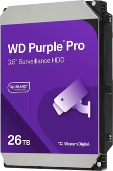Dysk twardy Western Digital Purple Pro Surveillance 26TB 7200rpm 512MB 3.5" SATA III (WD260PURP)