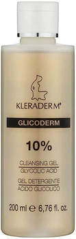 Гель очисний з 10% гліколевою кислотою для тіла та обличчя Kleraderm Glycolic Acid Cleansing Gel 200 ml