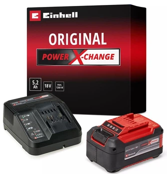 Zestaw startowy Einhell X-Change Plus z ładowarką 18 V 5.2 Ah 4512147 (4006825675153)
