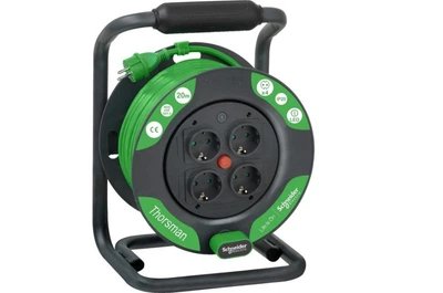 Подовжувач на котушці Schneider Electric ІР20 4розетки 20м (IMT33140)