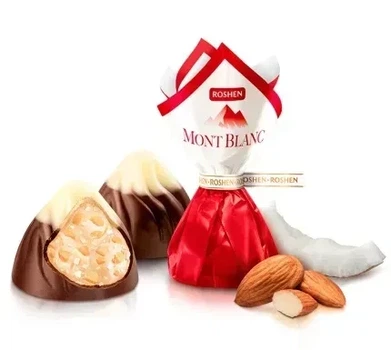 Конфеты "Monblanc" с кокосовым кремом и миндалем, 100г