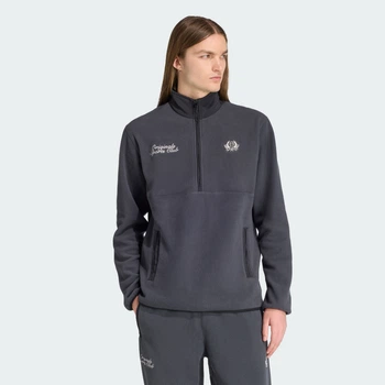 Чоловіча спортивна кофта Regular Polar Fleece Quarter-Zip adidas JX8191 (M) сірий (4068809614053)