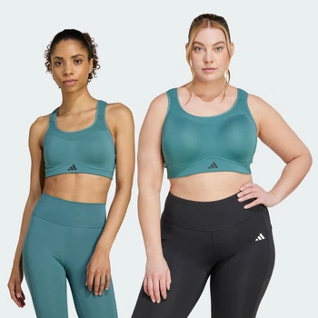 Женское бра TLRD Impact Training High Support adidas JX8844 (XS (A-B)) зеленый (4068809504804)