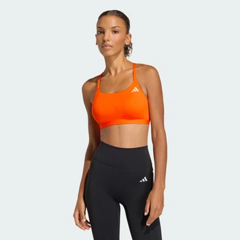 Женское бра Optime Essentials Workout Light Support adidas KA4718 (XS) оранжевый (4068822017619)